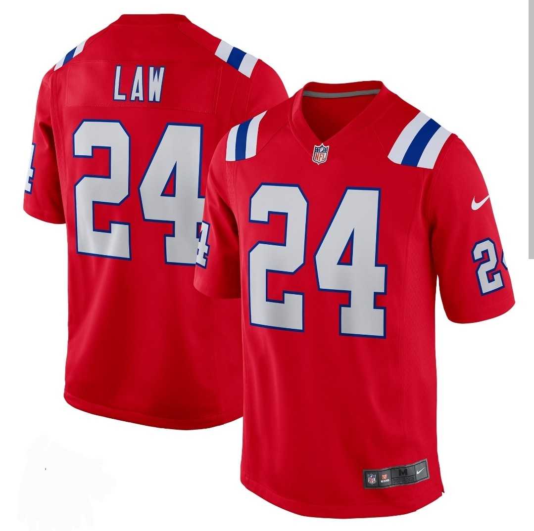 Men & Women & Youth New England Patriots #24 Ty Law Nike Red Alternate Vapor Limited Jersey->new orleans saints->NFL Jersey